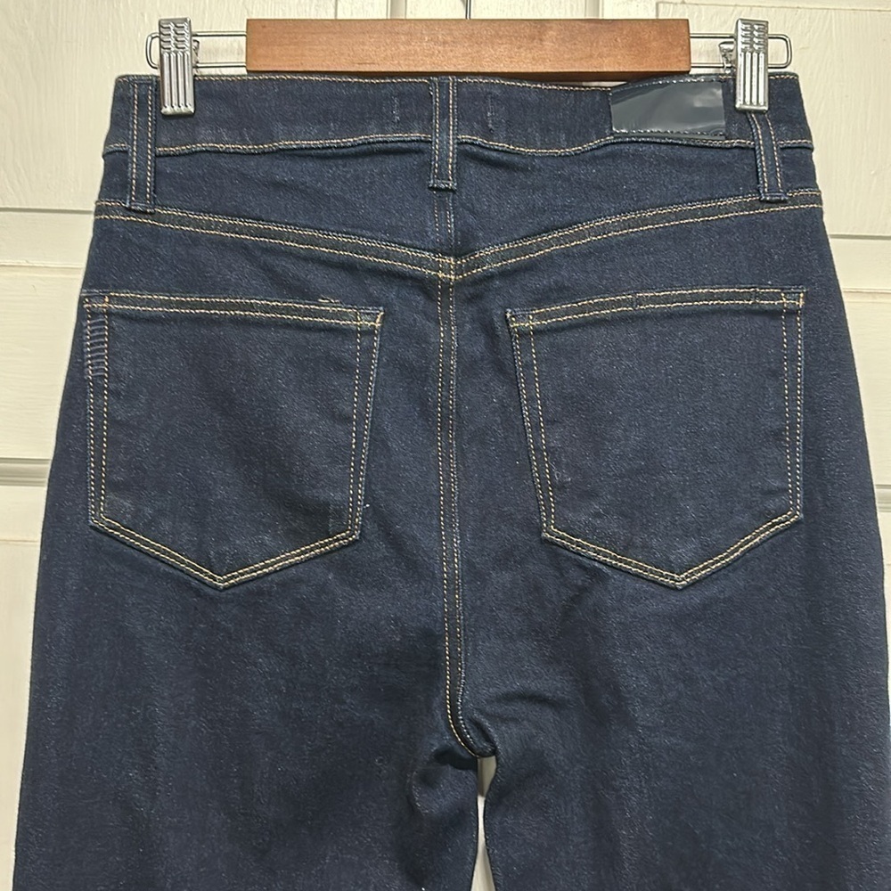 Paige Women’s Charlie Flare Jean High Rise Kira Dark Blue Wide Jean 28 - Picture 12 of 12